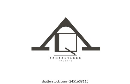 Alphabet letters Initials Monogram logo AQ, AQ INITIAL, AQ letter