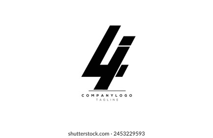 Alphabet letters Initials Monogram logo LI, LI INITIAL, LI letter