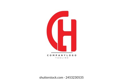 Buchstaben Initialen Monogramm Logo CH, CH INITIAL, CH Buchstabe