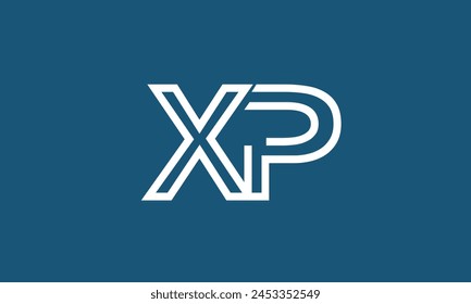 Alphabet letters Initials Monogram logo XP, PX, X and P