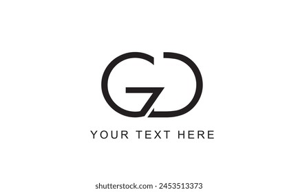 Alphabet letters Initials Monogram logo DG, GD, D and G