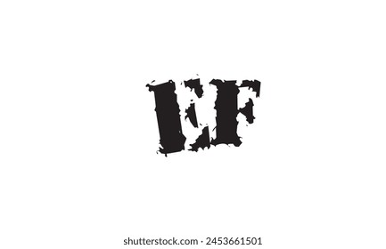 Alphabet letters Initials Monogram logo EF, FE, E and F
