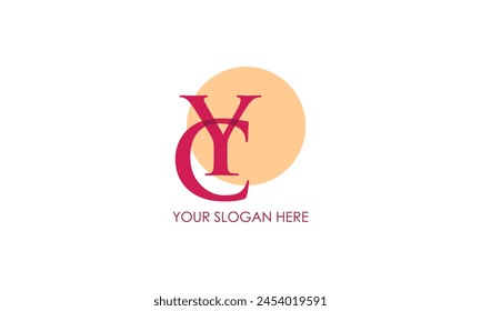 Alphabet letters Initials Monogram logo YC, CY, Y and C