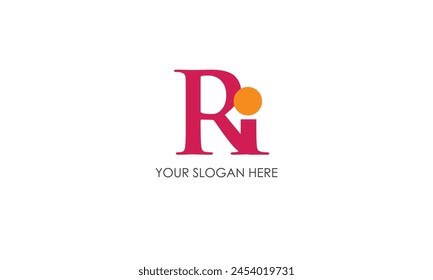 Buchstaben Initialen Monogramm Logo RI, IR, R und I