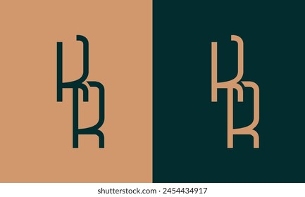 Buchstaben Initialen Monogramm Logo RR, RR, R und R
