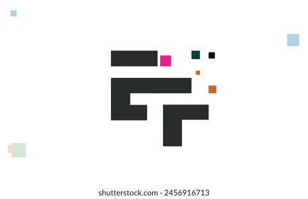 Alphabet letters Initials Monogram logo EF, FE, E and F