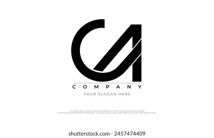 Buchstaben Initialen Monogramm-Logo CA, CA INITIAL, CA-Buchstabe