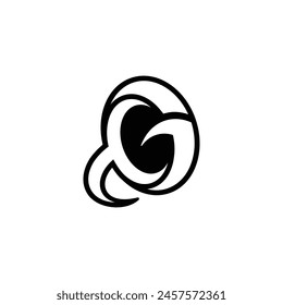 Buchstaben Initialen Monogramm Logo GY, YG, G und Y