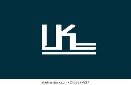 Letras del alfabeto Iniciales Monograma logo LK, KL, L y K