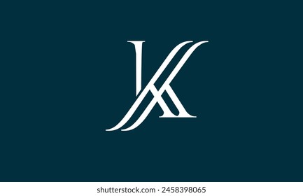 Alphabet letters Initials Monogram logo KK, KK, K and K