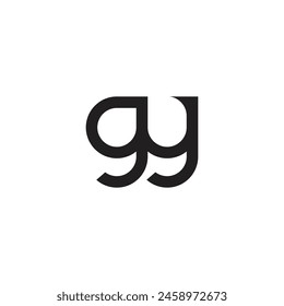 Alphabet letters Initials Monogram logo GY, YG, G and Y