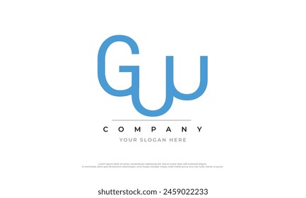 Alphabet letters Initials Monogram logo GW, GW INITIAL, GW letter