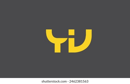 Alphabet letters Initials Monogram logo YV, VY, Y and V