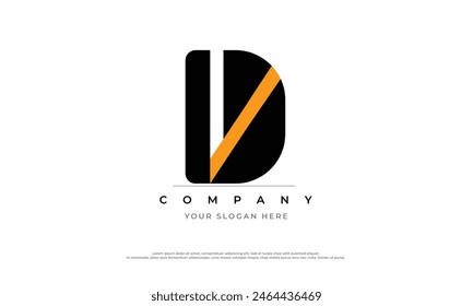 Alphabet letters Initials Monogram logo VD, VD INITIAL, VD letter