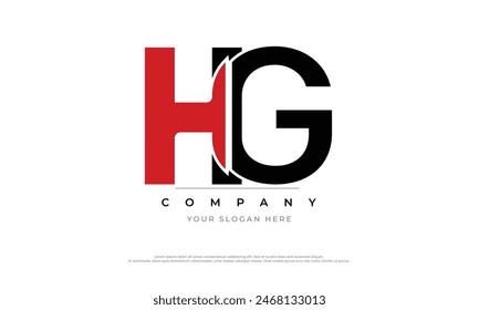 Letras del alfabeto Iniciales Monograma logo HG, HG INITIAL, HG letra
