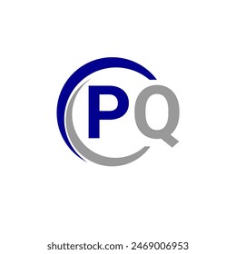 Alphabet letters Initials Monogram logo PQ, INITIAL Letter PQ logo design, template vector.