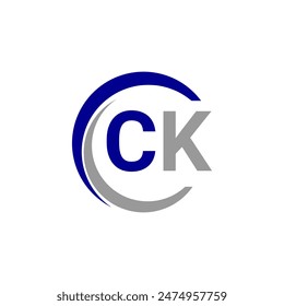 Letras del alfabeto Iniciales Monograma logo CK, Letra INICIAL CK logo design, Ilustración vectorial de Plantilla. PLANTILLA de Vector de diseño de logotipo de letra inicial CK, símbolo de alfabeto gráfico para negocios Corporativas.