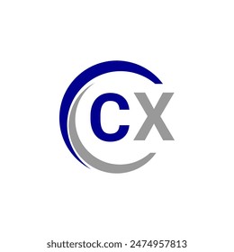 Alphabet letters Initials Monogram logo CX, INITIAL Letter CX logo design, template vector illustration. CX Initial Letter Logo design vector template, Graphic Alphabet Symbol for Corporate Business.
