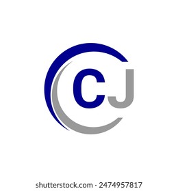 Alphabet letters Initials Monogram logo CJ, INITIAL Letter CJ logo design, template vector illustration. CJ Initial Letter Logo design vector template, Graphic Alphabet Symbol for Corporate Business.