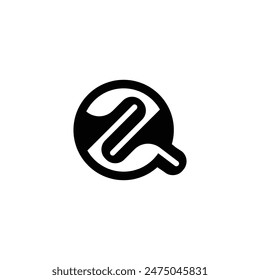 Alphabet letters Initials Monogram logo QZ, ZQ, Z and Q