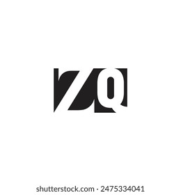 Alphabet letters Initials Monogram logo QZ, ZQ, Z and Q