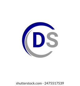 Alphabet letters Initials Monogram logo DS, INITIAL Letter DS logo design, template vector illustration.