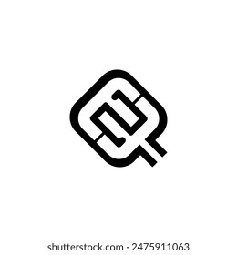 Alphabet letters Initials Monogram logo QZ, ZQ, Z and Q