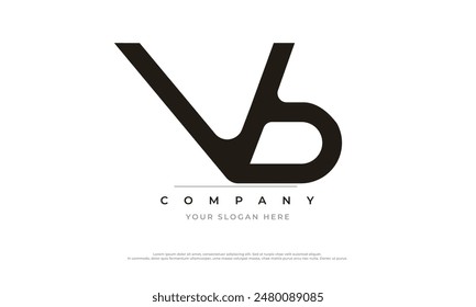 Alphabet letters Initials Monogram logo VB, VB INITIAL, VB letter