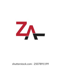 Alphabet Buchstaben Initialen Monogramm Logo ZA, AZ, Z und A