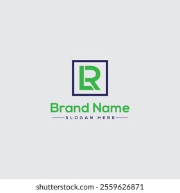 Alphabet letters Initials Monogram logo LR, RL, L and R
