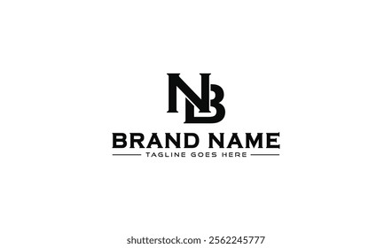 Alphabet letters Initials Monogram logo NB, BN, N and B