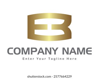 Alphabet letters Initials Monogram logo. EB initial logo