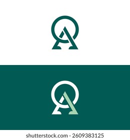 Alphabet letters Initials Monogram logo AQ, QA, A and Q. AQ, QA, Abstract Letters Logo Monogram.