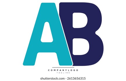 Alphabet letters Initials Monogram logo, AB INITIAL, AB letter