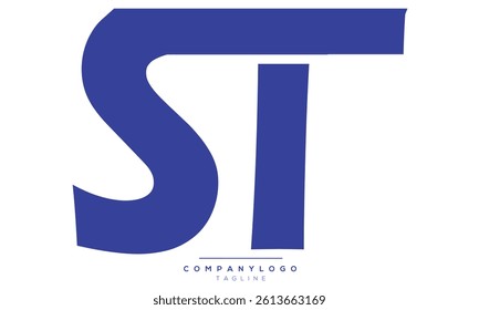 Alphabet letters Initials Monogram logo ST, ST INITIAL, ST letter