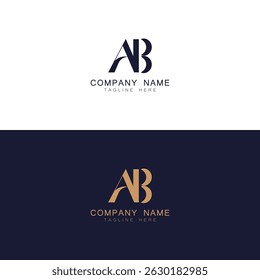 Alphabet Buchstaben Initialen Monogramm Logo AB, AB INITIAL, AB Buchstabe