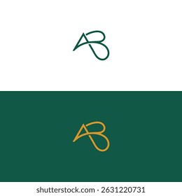 Alphabet Buchstaben Initialen Monogramm Logo AB, AB INITIAL, AB Buchstabe