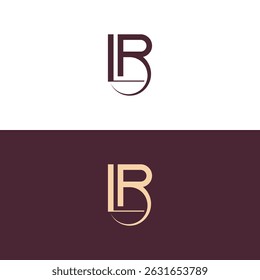 Alphabet letters Initials Monogram logo LB, LB INITIAL, LB letter