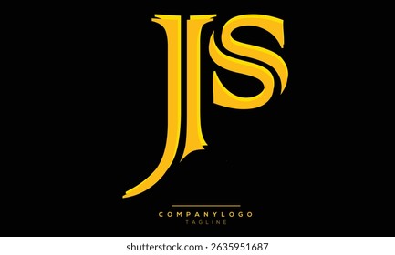 Alphabet Buchstaben Initialen Monogramm Logo, JS INITIAL, JS Buchstabe