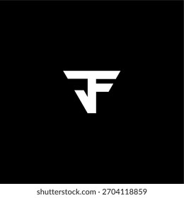 Letras del alfabeto Iniciales Logotipo del monograma JF, FJ, J y F