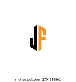 Letras del alfabeto Iniciales Logotipo del monograma JF, FJ, J y F