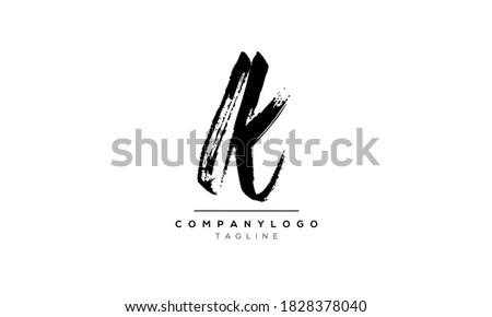 Alphabet letters Initials Monogram logo LK,KL,L and K