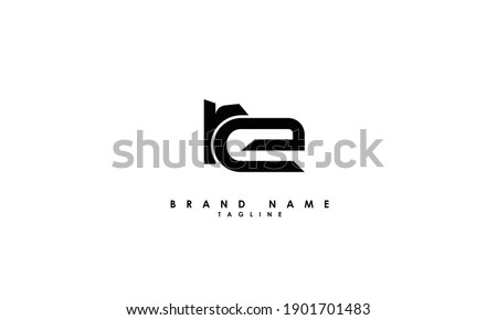 Alphabet letters Initials Monogram logo RE, EA, R and E Imagine de stoc © 