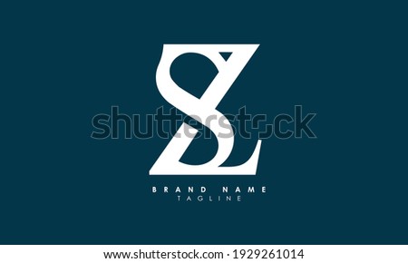 Alphabet letters Initials Monogram logo SZ, ZS, S and Z Stock fotó © 