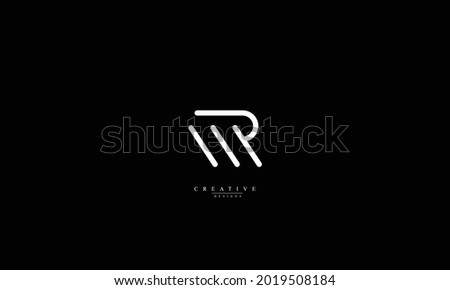 Alphabet letters Initials Monogram logo MR RM M R Stock fotó © 