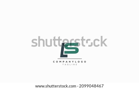 Alphabet letters Initials Monogram logo LS, LS INITIAL, LS letter