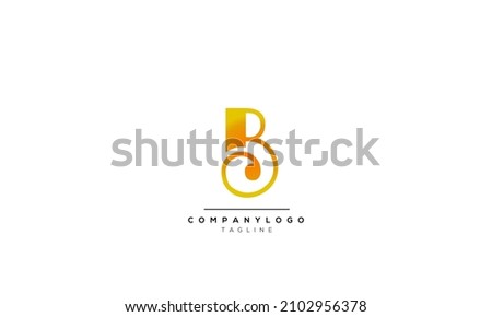 Alphabet letters Initials Monogram logo B, B INITIAL, B letter