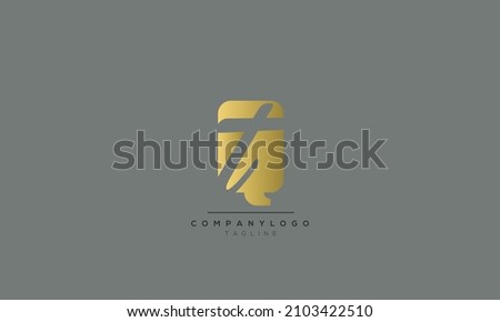 Alphabet letters Initials Monogram logo QT, QT INITIAL, QT letter