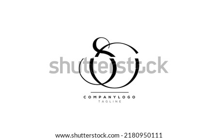 Alphabet letters Initials Monogram logo SO, SO INITIAL, SO letter
