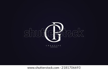  Alphabet letters Initials Monogram logo GP PG G P